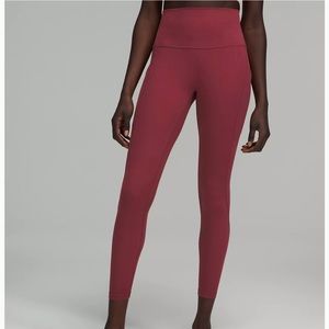 lululemon Align with Pockets 25" size 8 mulled wine